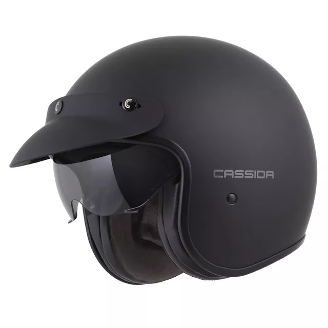Moto přilba Cassida Oxygen Solid 2.0 černá matná/tmavě šedá
