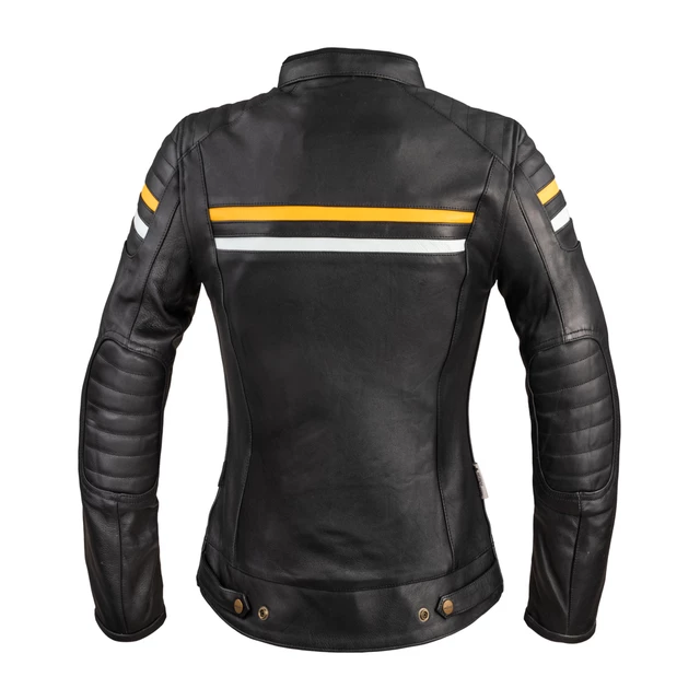 Women’s Leather Motorcycle Jacket W-TEC Stripe Lady