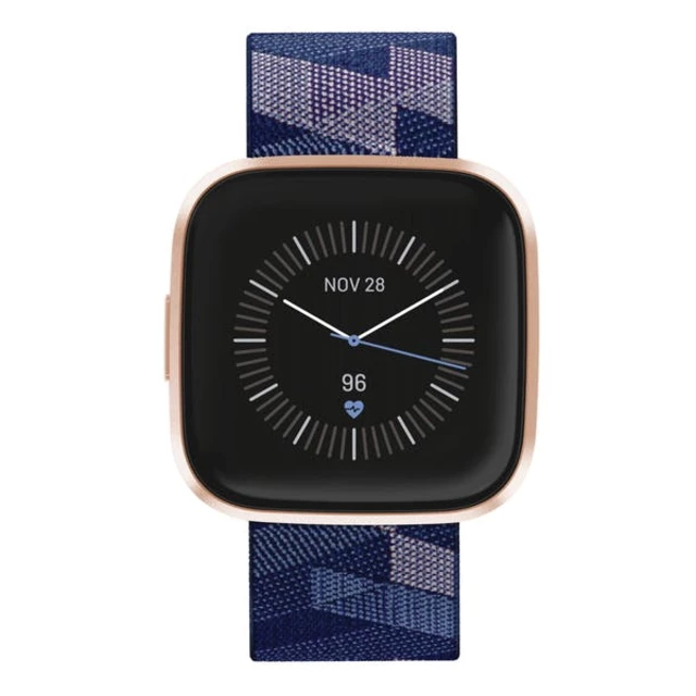 Inteligentné hodinky Fitbit Versa 2 Special Edition Navy & Pink Woven