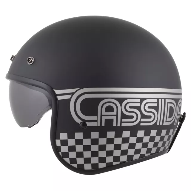 Moto přilba Cassida Oxygen Rondo 2.0 černá matná/stříbrná