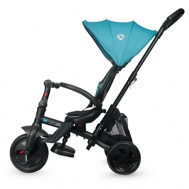 Three-Wheel Stroller w/ Tow Bar Coccolle Alegra - Turquoise Tide