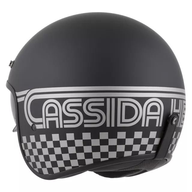 Moto přilba Cassida Oxygen Rondo 2.0 černá matná/stříbrná