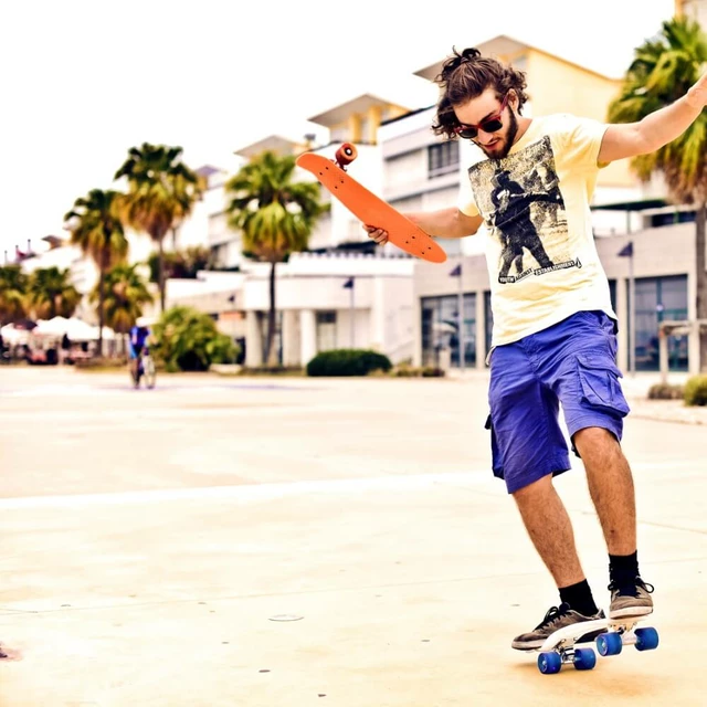 Pennyboard Street Surfing Beach Board - Gnarly Sunset Orange