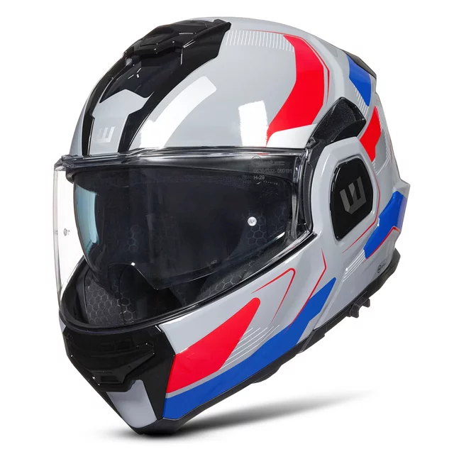 Překlopná moto přilba W-TEC Zoroz P/J - Glossy Tricolor