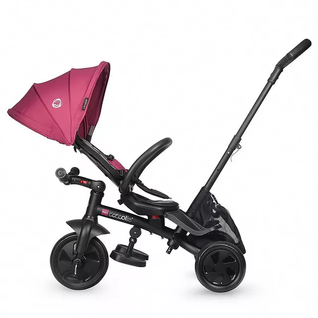 Three-Wheel Stroller w/ Tow Bar Coccolle Alegra - Magenta