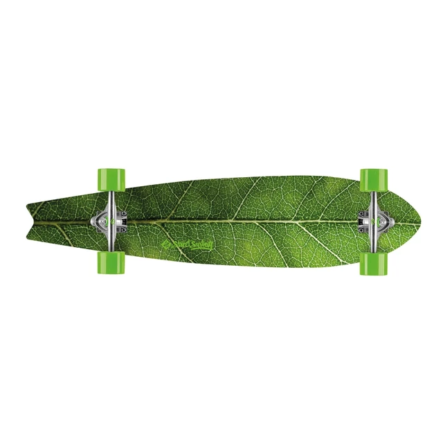 Longboard Street Surfing Fishtail - The Leaf 42" - Silver Truck