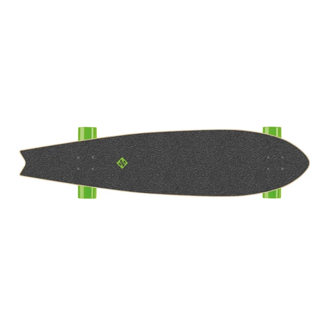 Longboard Street Surfing Fishtail - The Leaf 42" - Silver Truck