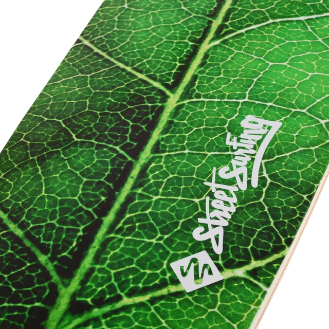 Longboard Street Surfing Fishtail - The Leaf 42" - Zelený truck