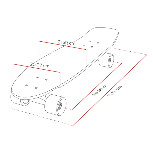 Mini Longboard Street Surfing Rocky Mountain 28”