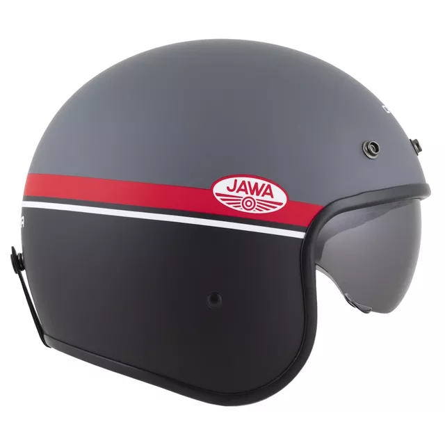 Moto přilba Cassida Oxygen Jawa OHC 2.0 šedá matná/červená/černá/bílá
