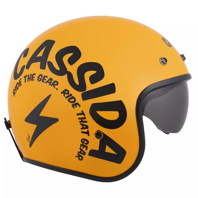 Motorcycle Helmet Cassida Oxygen Gear 2.0 Yellow/Black 2025