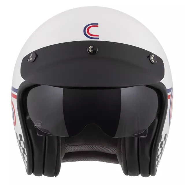Moto přilba Cassida Oxygen Rondo 2.0 bílá perleť/červená/modrá/černá