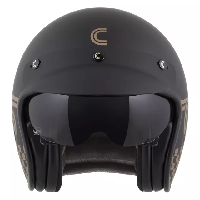 Moto přilba Cassida Oxygen Rondo 2.0 černá matná/zlatá