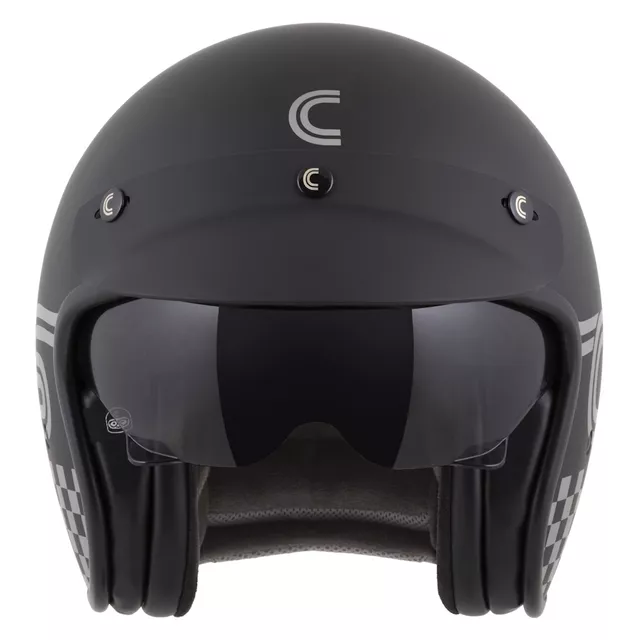 Moto přilba Cassida Oxygen Rondo 2.0 černá matná/stříbrná