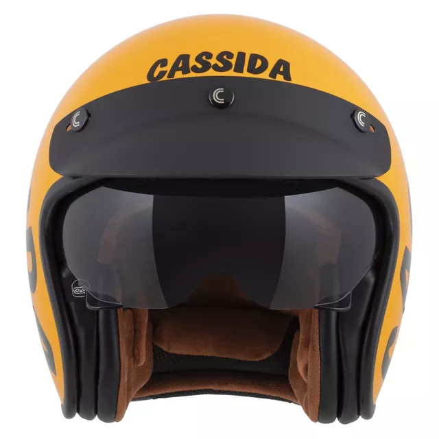 Motorcycle Helmet Cassida Oxygen Gear 2.0 Yellow/Black 2025