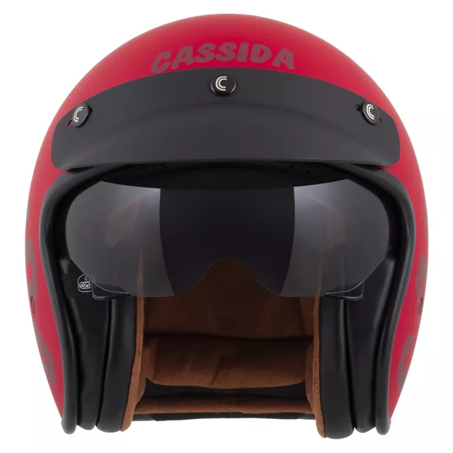 Motorcycle Helmet Cassida Oxygen Gear 2.0 Matte Red/Dark Red 2025