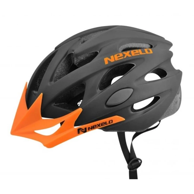 Cycling Helmet Nexelo Straight - Blue-Gray - Black-Orange