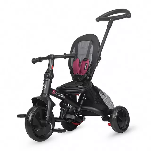 Three-Wheel Stroller w/ Tow Bar Coccolle Alegra - Magenta