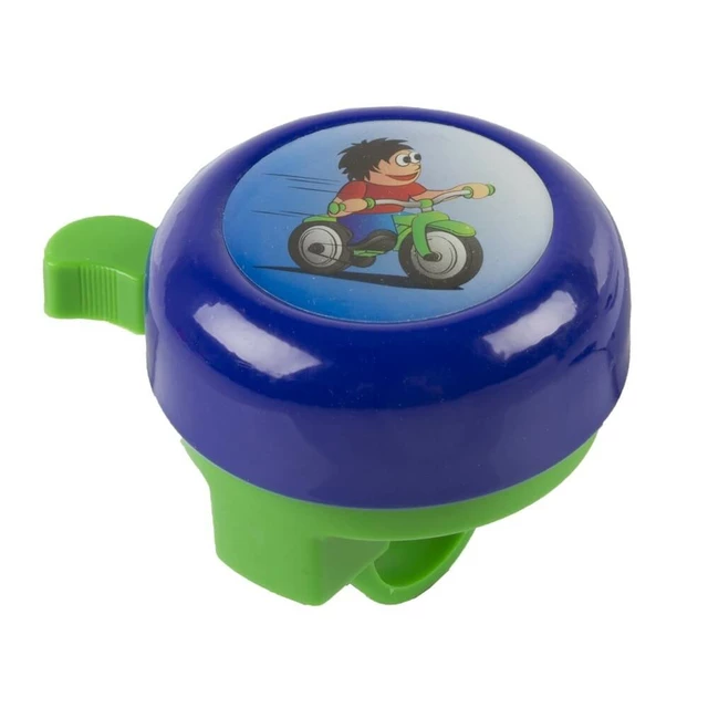 Children's bell 3D - Red World Champion - Blue with a Cyclist