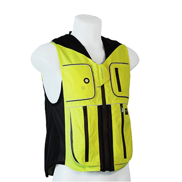 Bicycle Airbag Vest Helite B’Safe - Green-Yellow