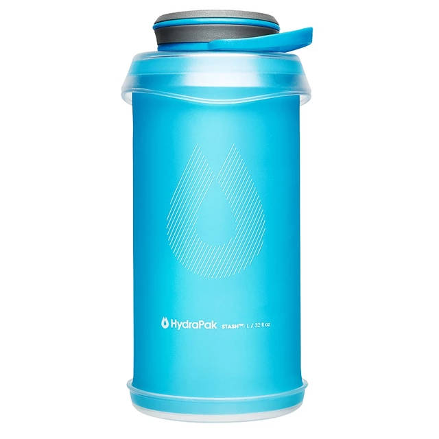 HydraPak Stash Bottle 1 l Faltflasche - Malibu Blue - Malibu Blue