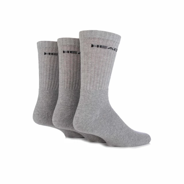 Ponožky Head Crew UNISEX - 3 páry - bielo-čierna - šedo-čierna