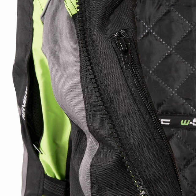 Women's Motorcycle Jacket W-TEC Antigona - Black-Green