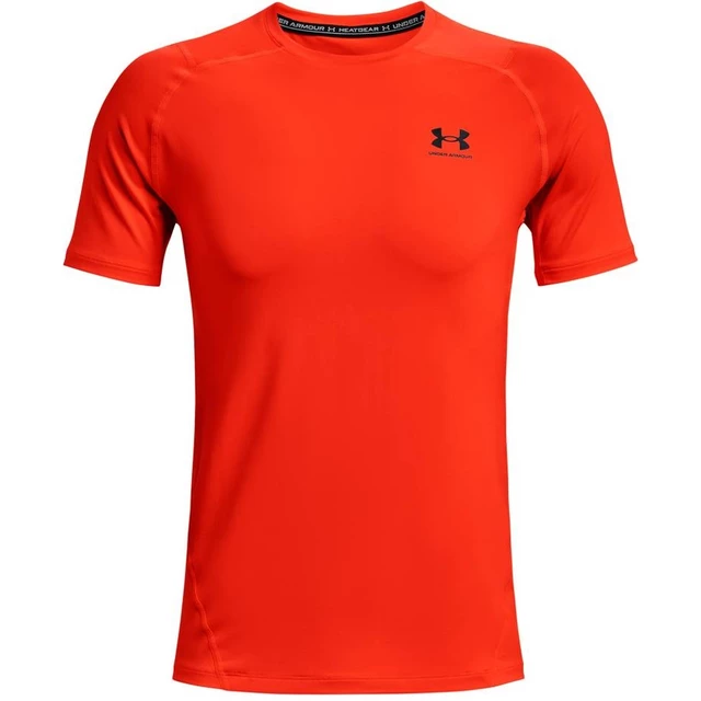 Men’s T-Shirt Under Armour HG Armour Fitted SS - Black - Phoenix Fire