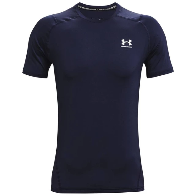 Men’s T-Shirt Under Armour HG Armour Fitted SS - Phoenix Fire - Midnight Navy