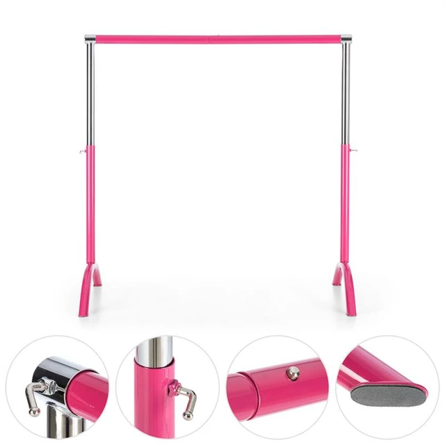 KLARFIT Bar Lerina, Ballettstange  110 x 113 cm rosa - rosa