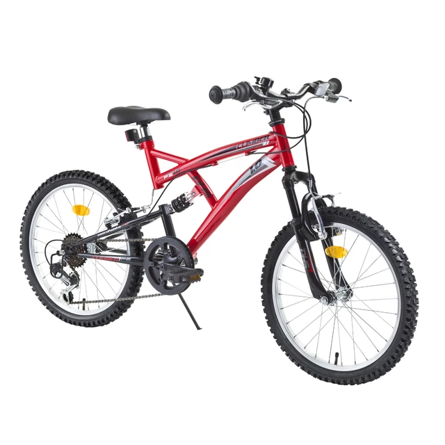 Rower dla dzieci z pełnym zawieszeniem DHS 2042 20" - model 2015 - Zielony - Czerwony