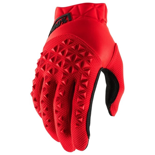 Motokrosové rukavice 100% Airmatic červená/černá - červená/černá - červená/černá