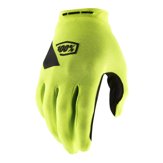 Cycling/Motocross Gloves 100% Ridecamp Fluo Yellow - Fluo Yellow - Fluo Yellow