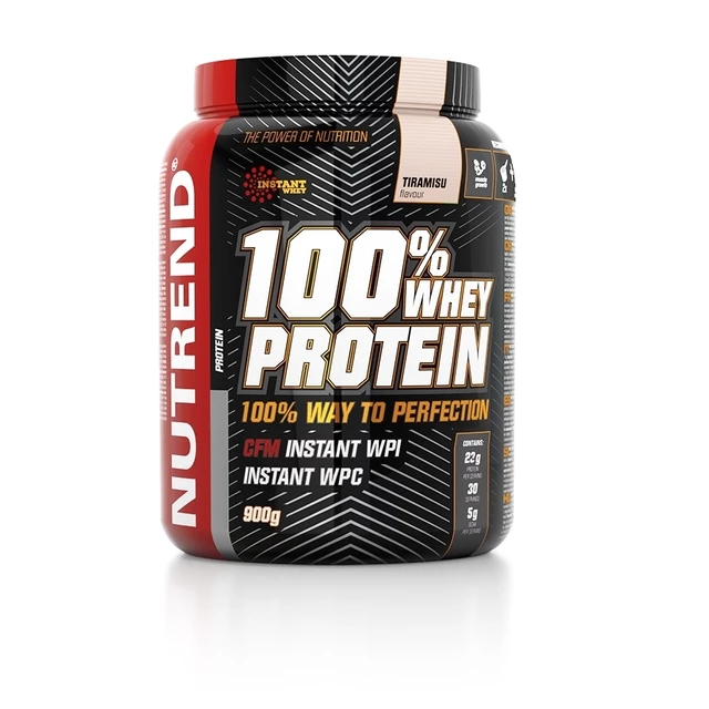 Práškový koncentrát Nutrend 100% WHEY Protein 900g - banán