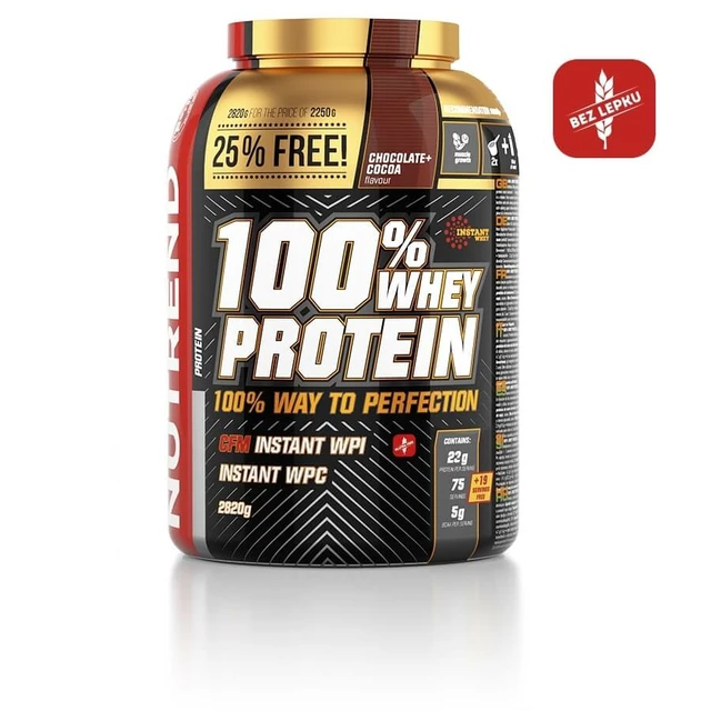 Práškový koncentrát Nutrend 100% WHEY Protein 2820g