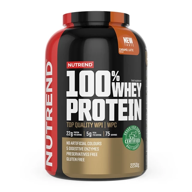 Powder Concentrate Nutrend 100% WHEY Protein 2,250 g - Chocolate-Cocoa