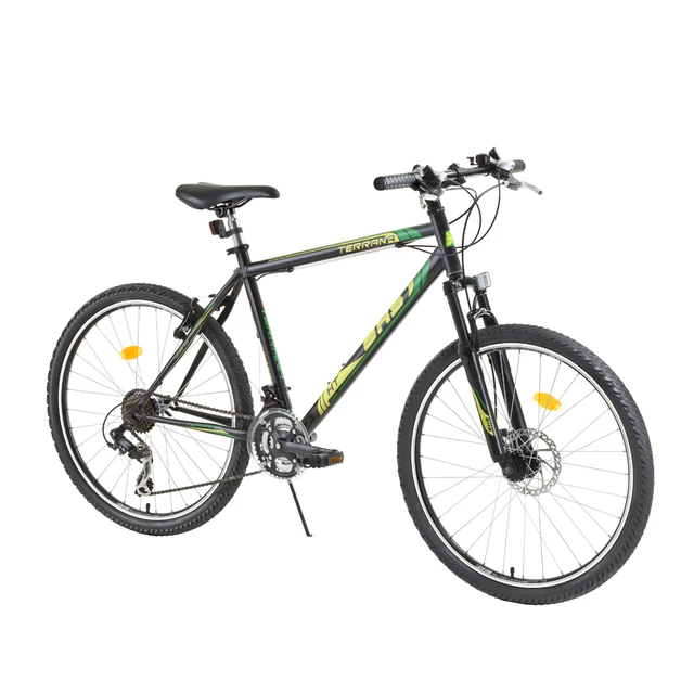 Horský bicykel DHS Terrana 2623 26" - model 2015 - čierno-modrá - čierno-žltá