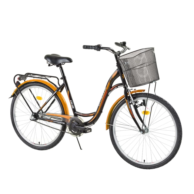 Mestský bicykel DHS Citadinne 2636 26" - model 2015 - žlto-červená