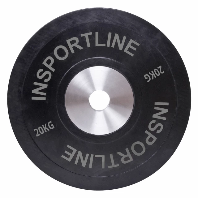 Gumis súlytárcsa inSPORTline Bumper Plate 20 kg 50 mm