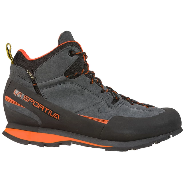 Pánske trailové topánky La Sportiva Boulder X Mid - Carbon/Flame