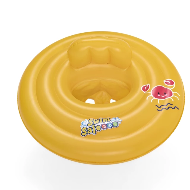 Nafukovací kruh Bestway Triple Ring Baby 69 cm - žlutá - žlutá