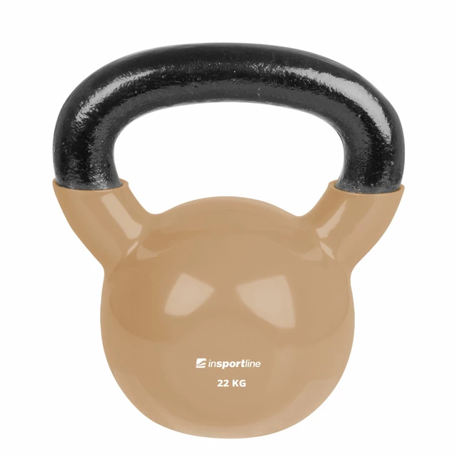 Hantla winylowa inSPORTline Kettlebell 22 kg