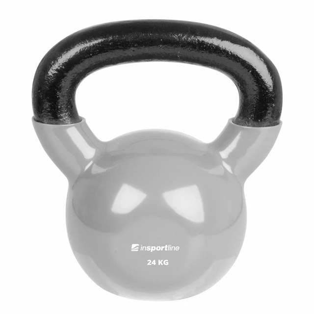 Hantla winylowa inSPORTline Kettlebell 24 kg