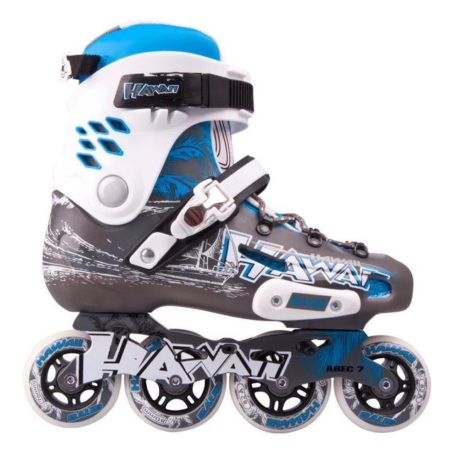 Inline Skates Baud BD276 - Violet-Yellow - Blue-Grey