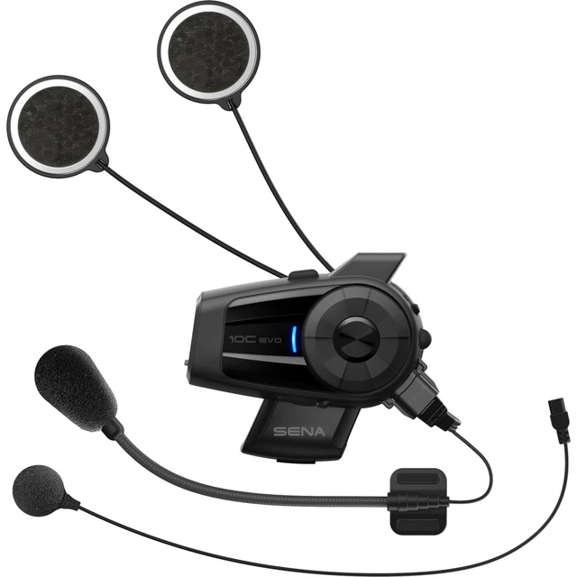 Bluetooth fejhallgató beépített 4K kamerával SENA 10C EVO Interkom SENA SF4 - 2 részes szett  (1,6 km hatótávolság)