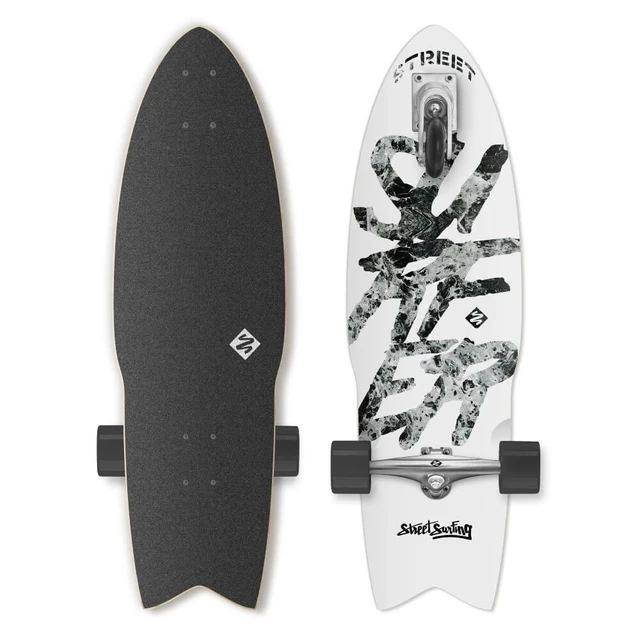 Street Surfing Shark Attack Great White 30" Longboard