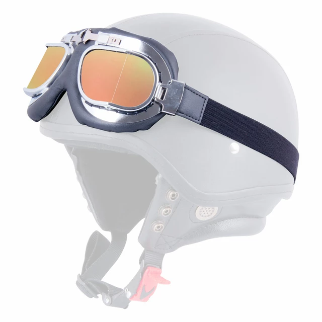 Moto Goggles W-TEC S-3 Gold Lens