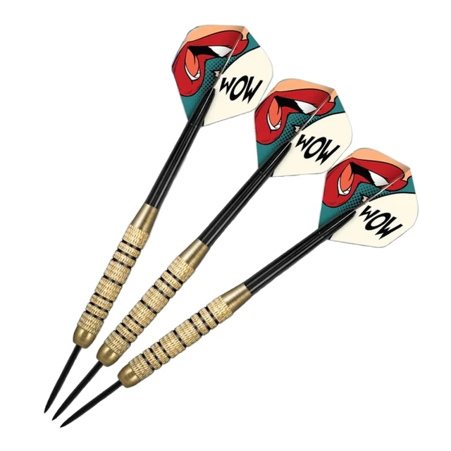 Darts nyíl Shot Solo Brass Plated Value Range steel 3 db