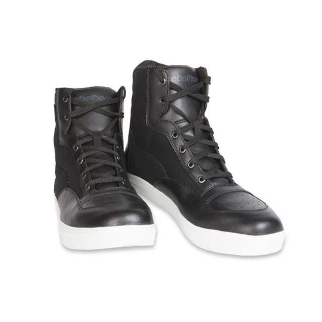 Moto Shoes Rebelhorn Traffic Leather - Black