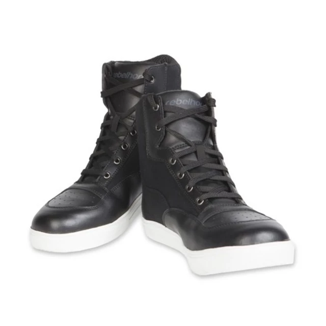 Moto Shoes Rebelhorn Traffic Leather - Black